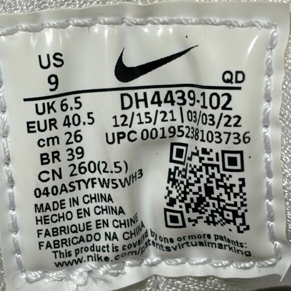 Nike Air Huarache Run Women's White Athletic Running Shoes Size 9 - Picture 8 of 8